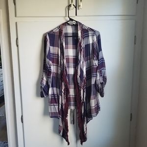 Flannel cardigan